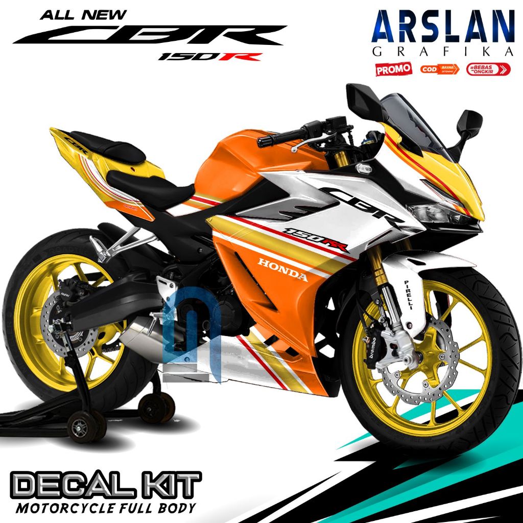 ANTI LUNTUR Decal Cbr 150R 2021 Full Body Stiker Cbr 150R 2021 Full Body Striping Cbr 150R 2021 Full
