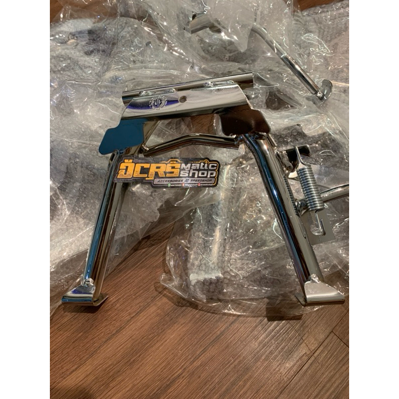 Standar Tengah Motor Vario125 Vario150 jagang tengah chroom standart chroom  Ring 17 Crum jagang ten