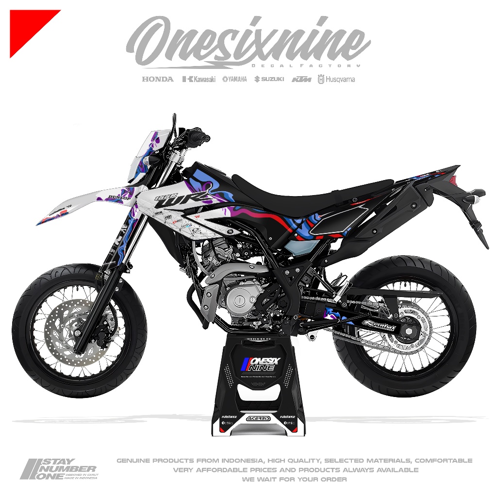 Decal Yamaha Wr 155 Fluid Design Custom - Decal Wr 155 Supermoto