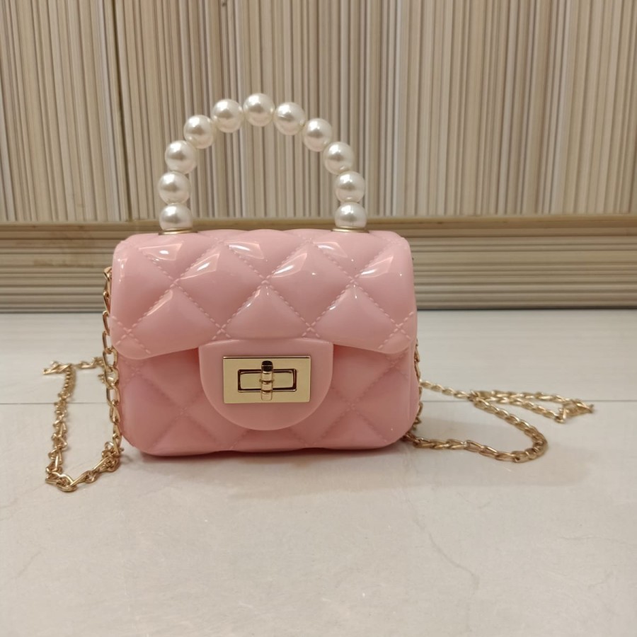 Tas kecil pink tas anak perempuan tas jinjing anak tas cute tas lucu tas jinjing plastik