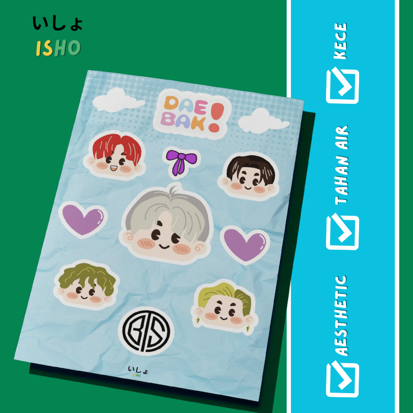 

Sticker BTS cute chibi aesthetic anti air keren BTS