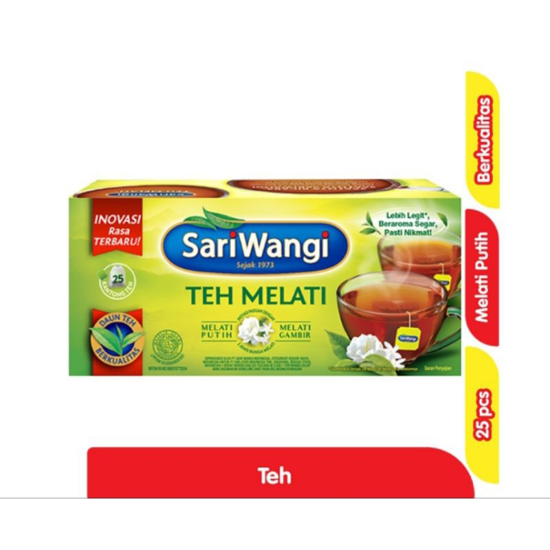 

Sariwangi teh melati 25 pcs rasa baru
