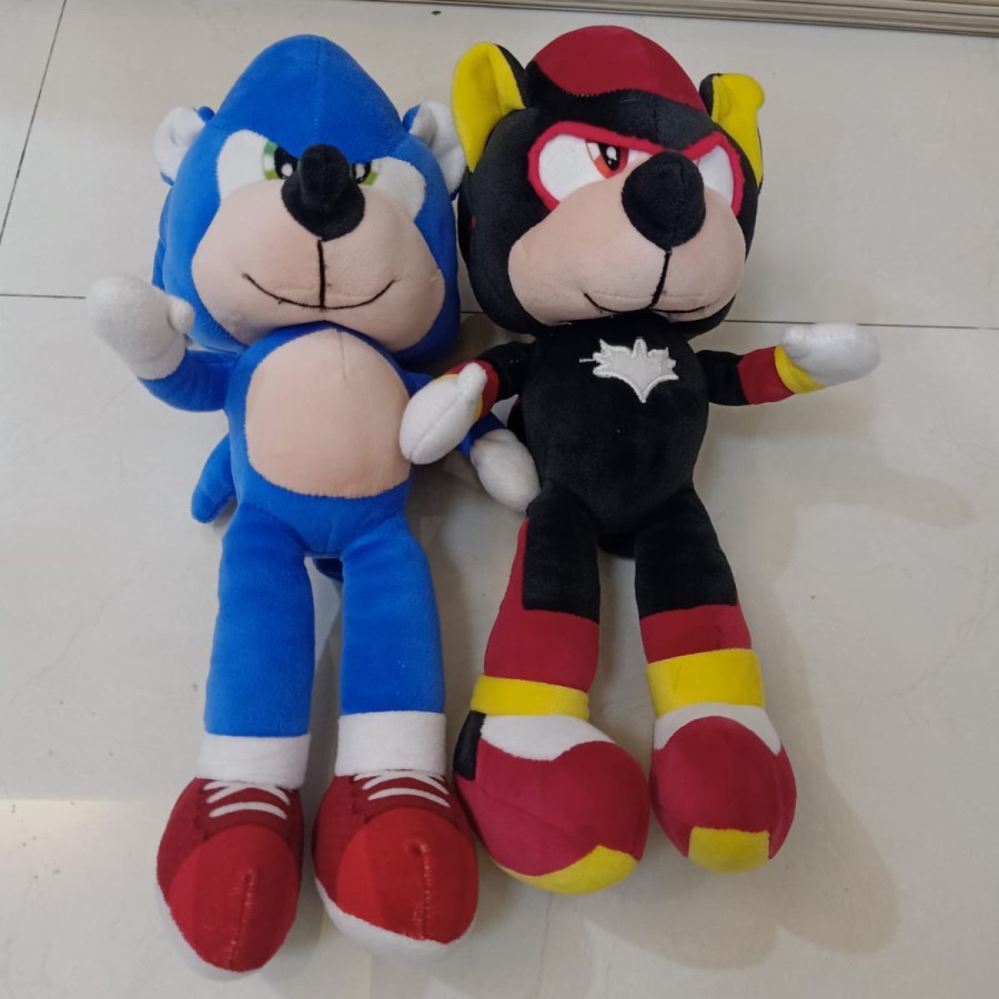 Boneka sonic/boneka anak/boneka sonic biru/boneka sonic hitam/boneka