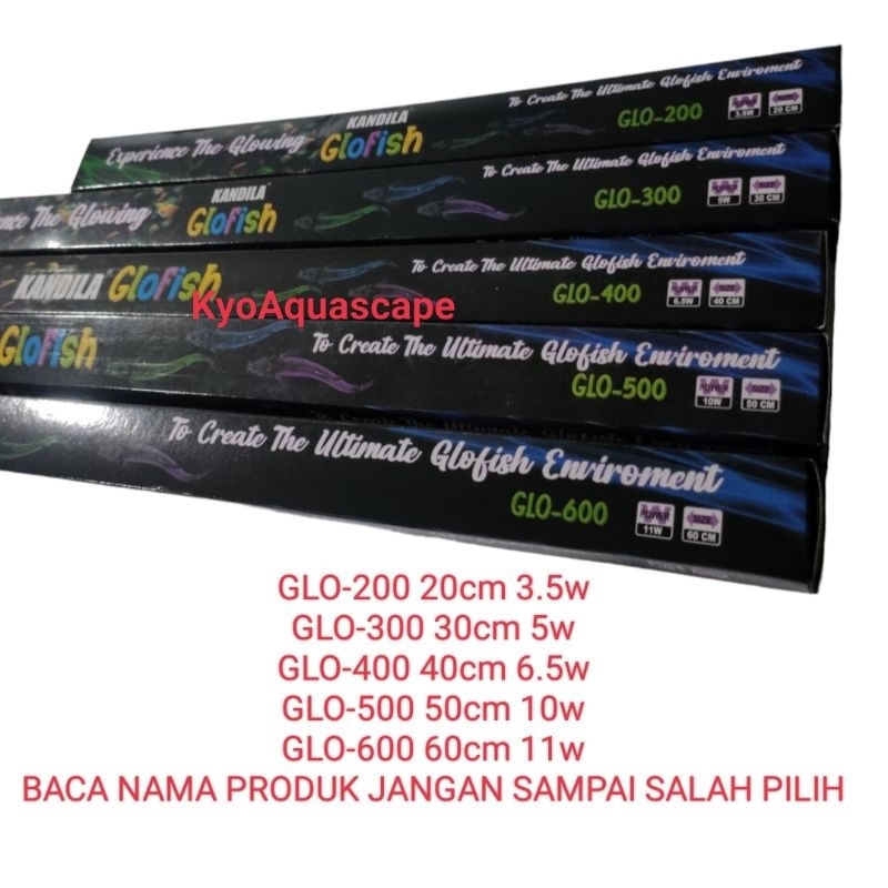 KANDILA Lampu Led Celup GLO 400 6.5W Aquarium 40cm GLOFISH GLOWFISH