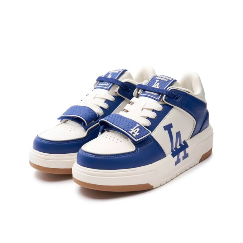 MLB Chunky Liner Mid Saffiano LA Dodgers Sneakers Shoes Blue