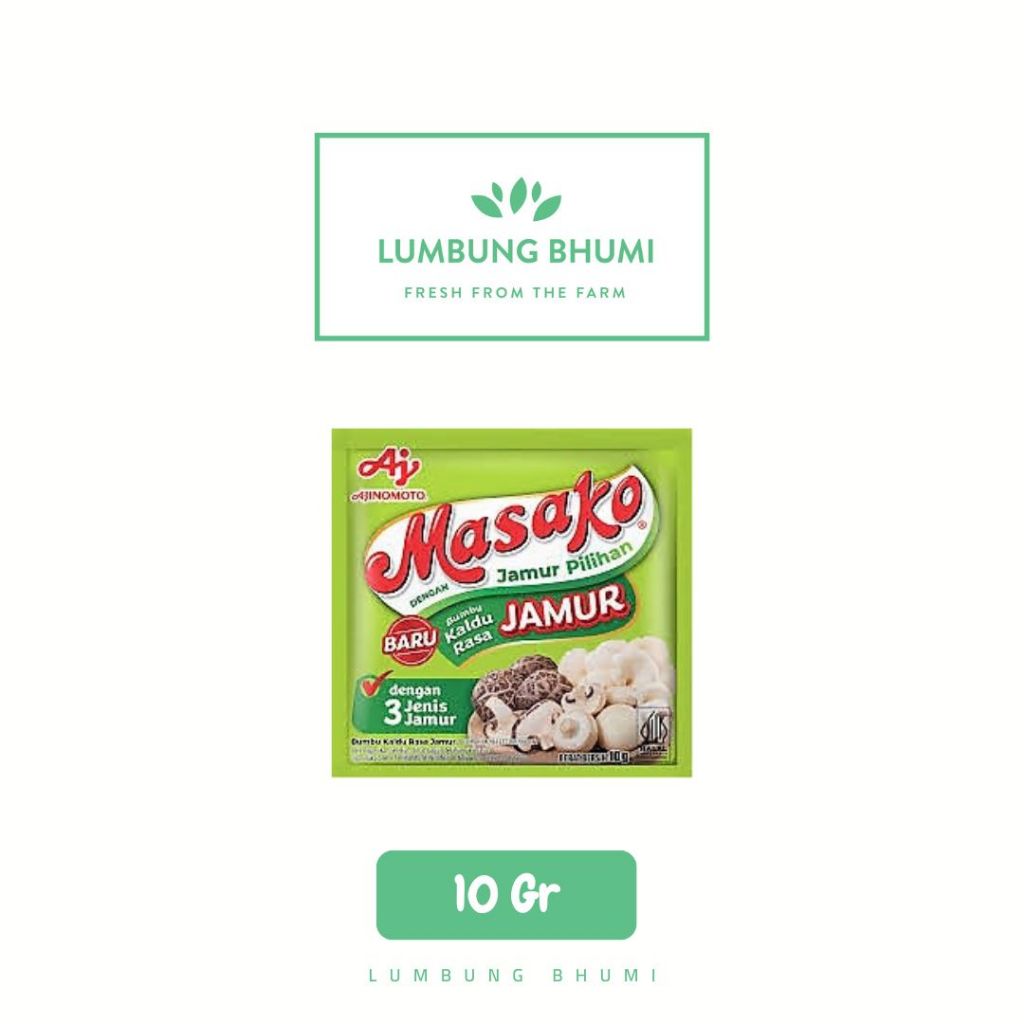 

MASAKO Bumbu Kaldu Jamur 10 Gr 1 Pcs - Lumbung Bhumi