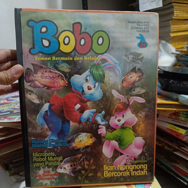 Bundel majalah bobo tahun 2002 @ isi 10 majalah