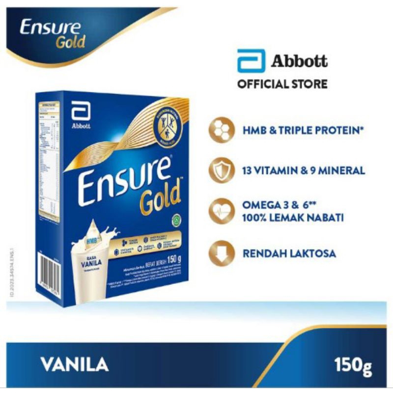 

Ensure Nutrition Susu Bubuk Vanila 150gr