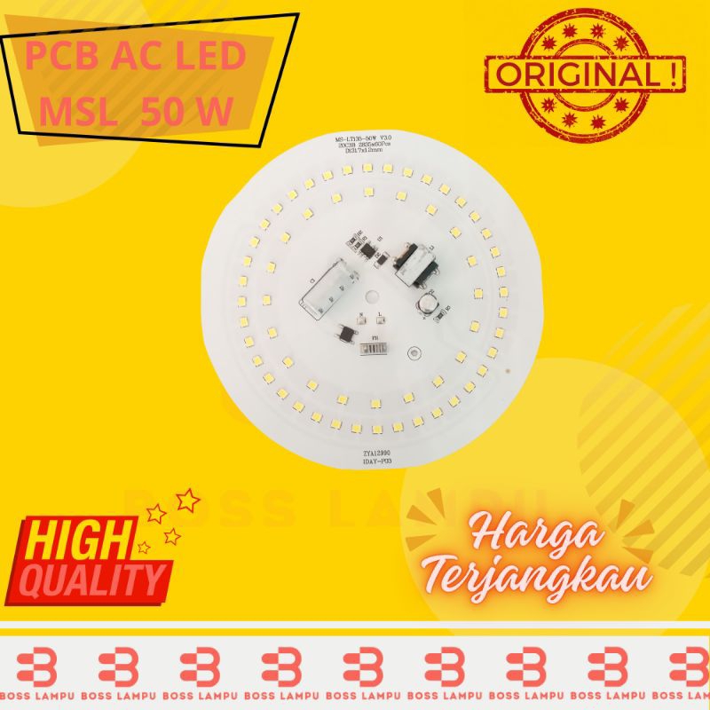 MSL Mesin PCB AC LED 50 Watt Berkualitas Tinggi