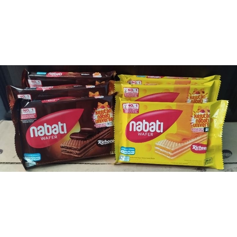 

Richeese Nabati wafer kemasan 43gr