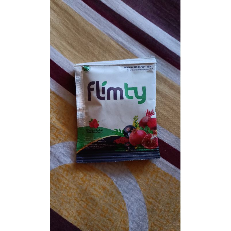 

New FLIMTY minuman serbuk rasa rasberry/minuman diet