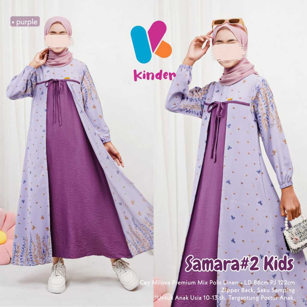 SAMARA - GAMIS ANAK PEREMPUAN REMAJA TANGGUNG UMUR 9 13 TAHUN TERBARU - GAMIS ANAK PEREMPUAN LEBARAN