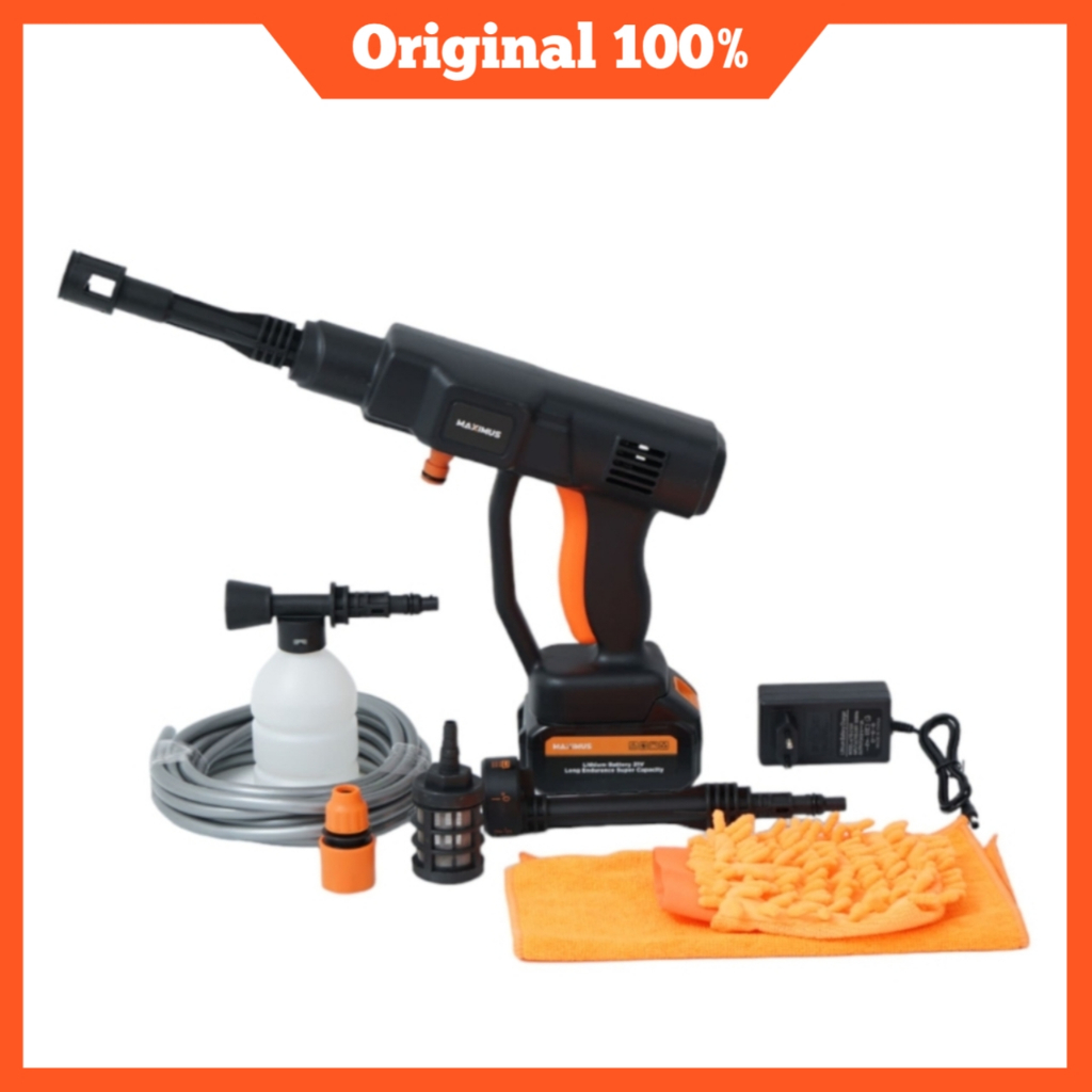 Maximus High Pressure Washer Cordless - Hitam