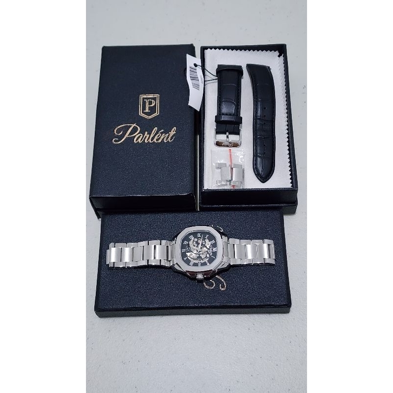 Parlent Gallant Vortex Steel + FREE Strap Leather Swiss