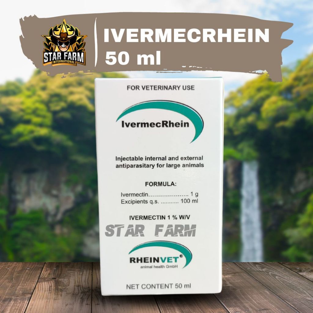 Obat Cacing dan Kutu Hewan Ternak Ivermectin 50ml
