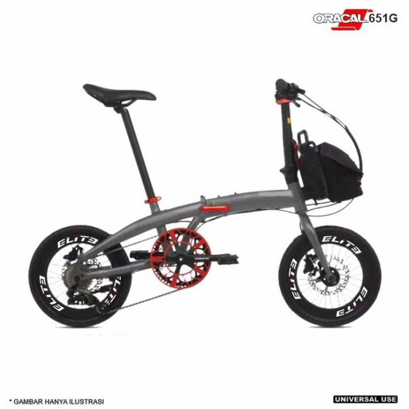 ELITE Cutting Stiker VELG SEPEDA Rim 16 1 3/8 (349) / 16 PLUSS