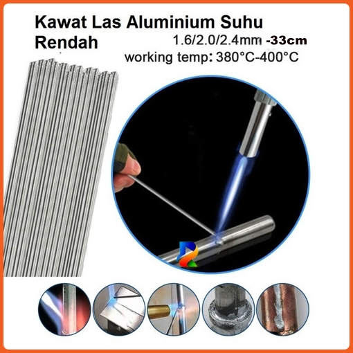 Kawat las aluminium suhu temperatur rendah 1.6mm 330mm