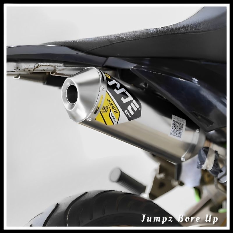 Knalpot NORIFUMI Jumpz Bore Up Full Bending KLX140 KLX150 CRF150L WR155 DTRACKER150