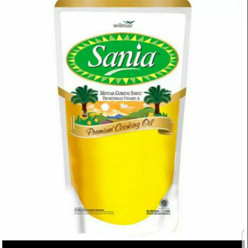 

Minyak goreng sania 1 liter pouch