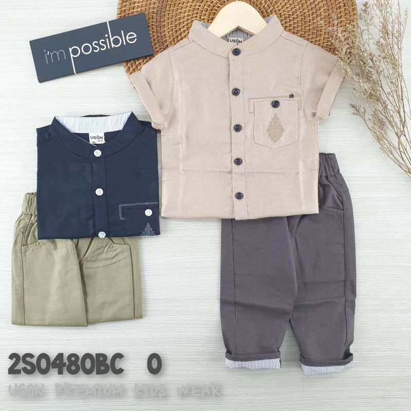 Uson Premium Kids Wear Setelan Kurta Celana Panjang Anak Cowok