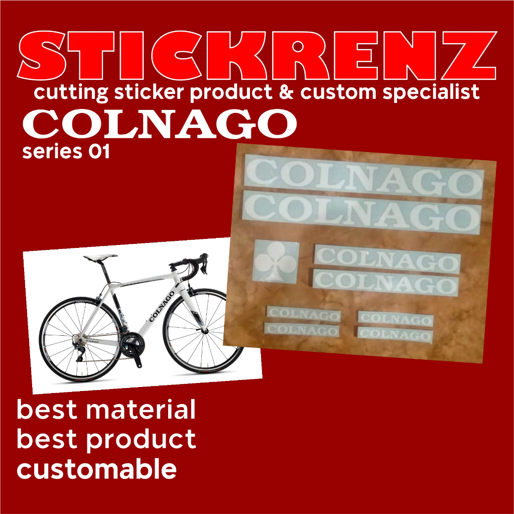 Cutting Sticker Stiker Frame Sepeda Roadbike MTB Colnago 01 Custom