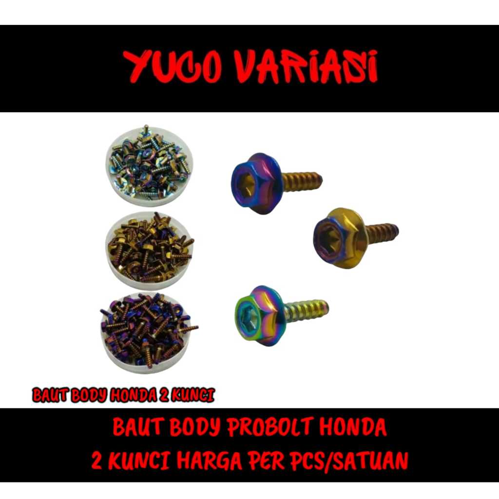 BAUT BODY HONDA 2 KUNCI BAUT PROBOLT HONDA