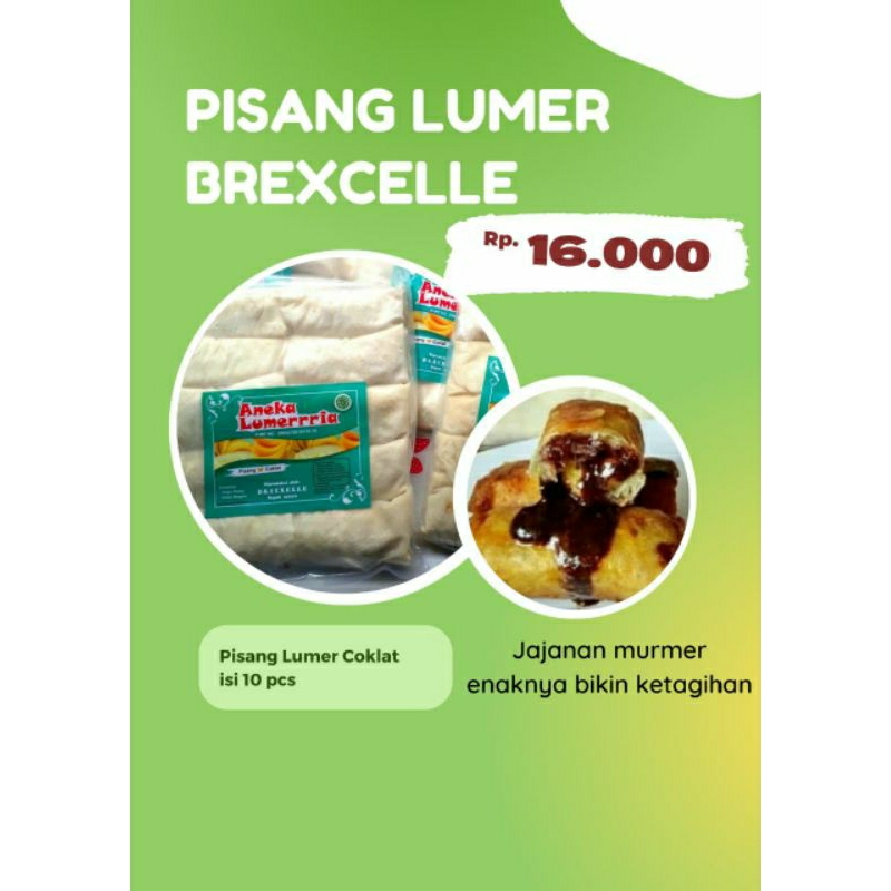 

Pisang coklat lumer isi 10