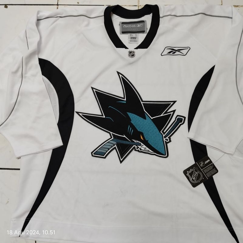 JERSEY HOCKEY NHL REEBOK VINTAGE SAN JOSE SHARKS ORIGINAL