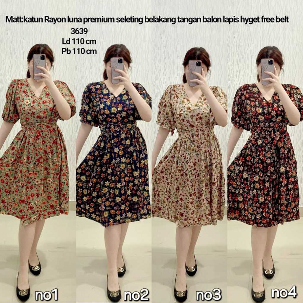 Dress Bunga 3639