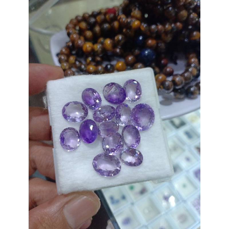 batu permata kecubung asli kalimantan Natural