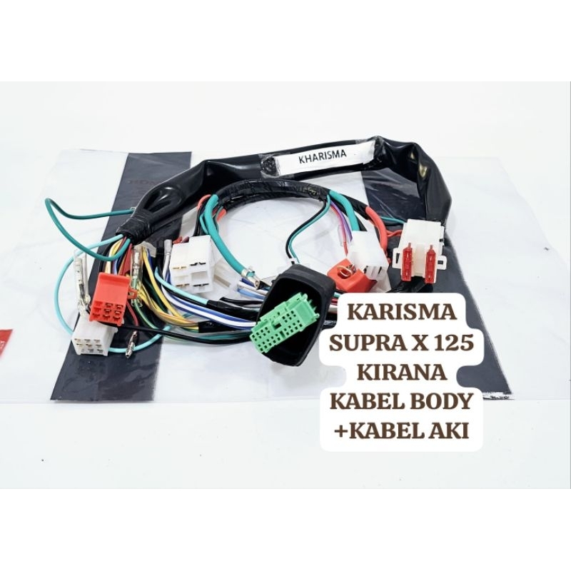 KABEL BODY BODI KARISMA SUPRA X 125 KIRANA KHARISMA SET KABEL AKI HONDA KPH