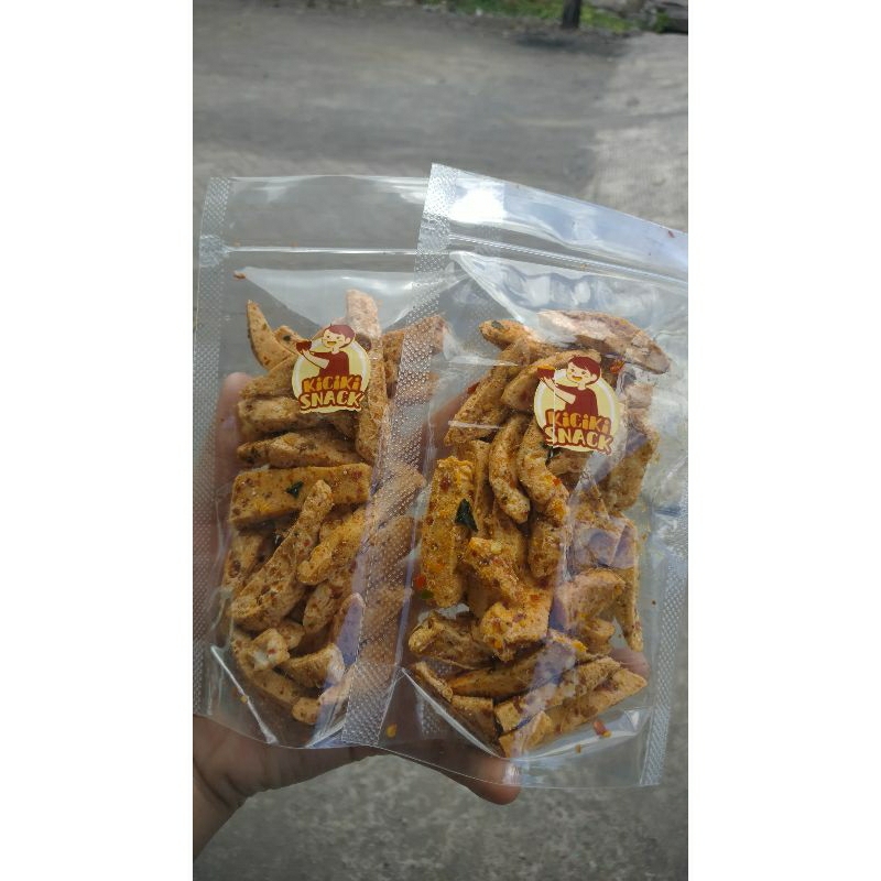 

basreng pedas daun jeruk berat 50gr kemasan standing puoch