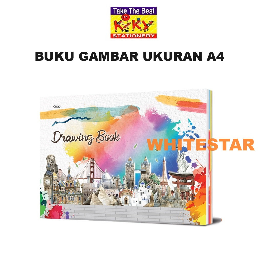 

buku gambar kiky - ukuran / Uk. A4 - cover doraemon, indonesia
