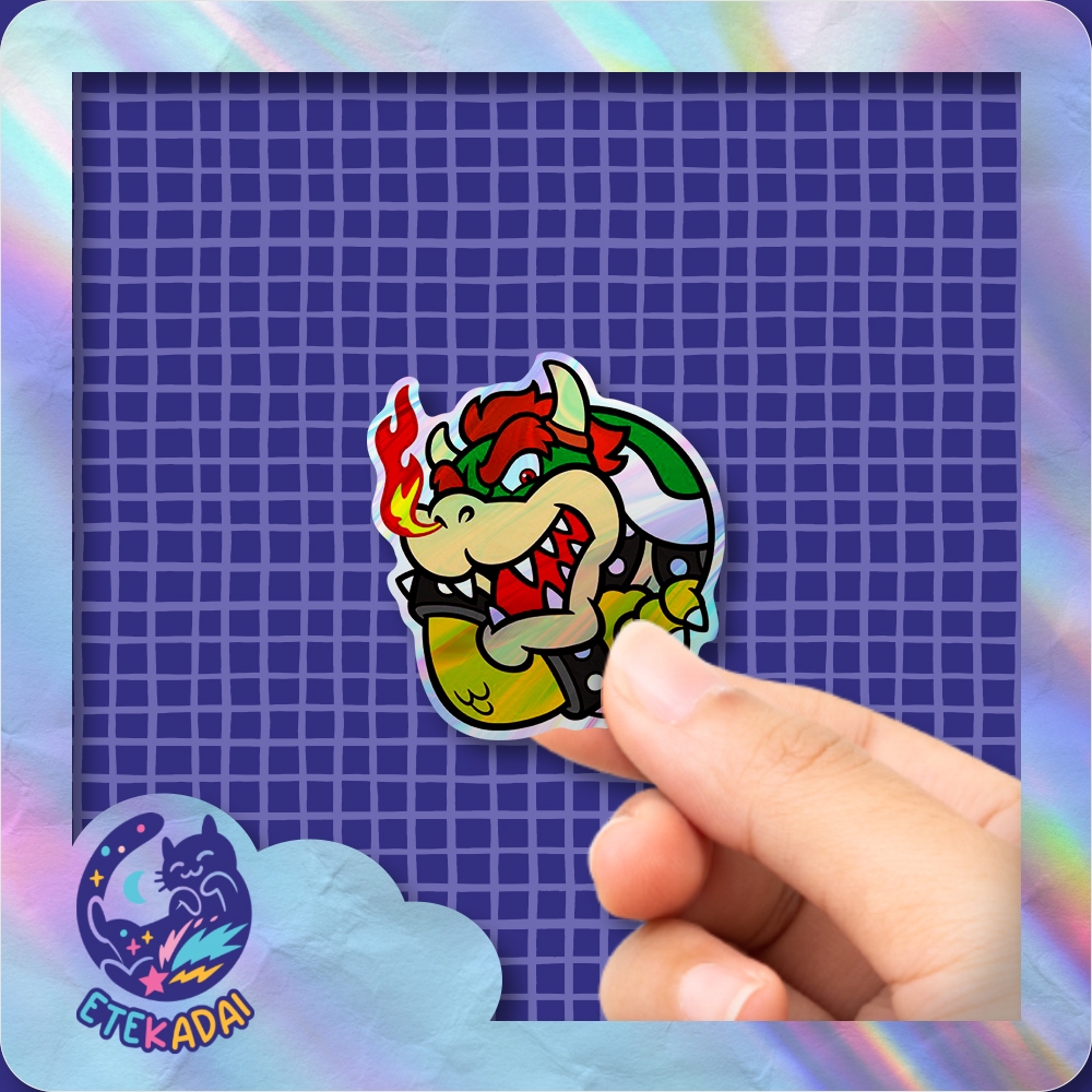 

Stiker Hologram Game Mario Bowser