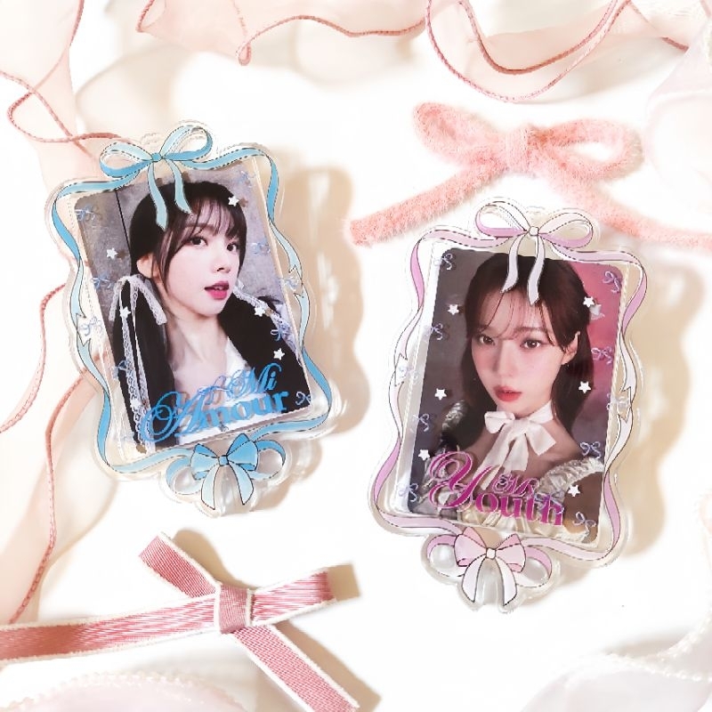 COQUETTE PHOTOCARD HOLDER CLEAR PITA CAHOL | DOUBLE SIDE | 2 SIDE | CUSTOM | BY NANAWSTUFFS