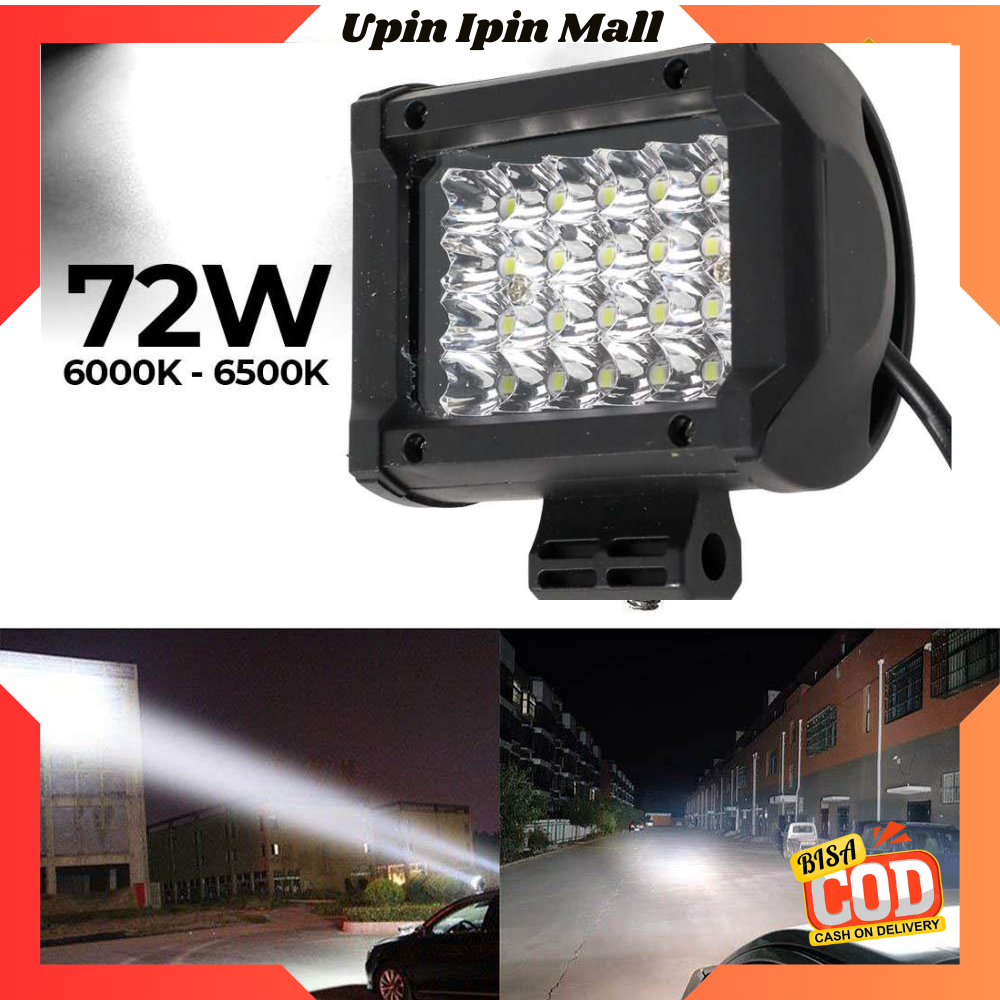 Lampu Sorot Bumper Depan Atap Mobil Lampu Sorot Strip Mobil Truk Foglamp Truck 24 LED