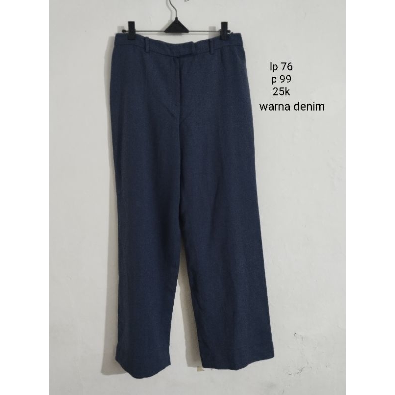 bawahan wanita celana bahan polos (second)