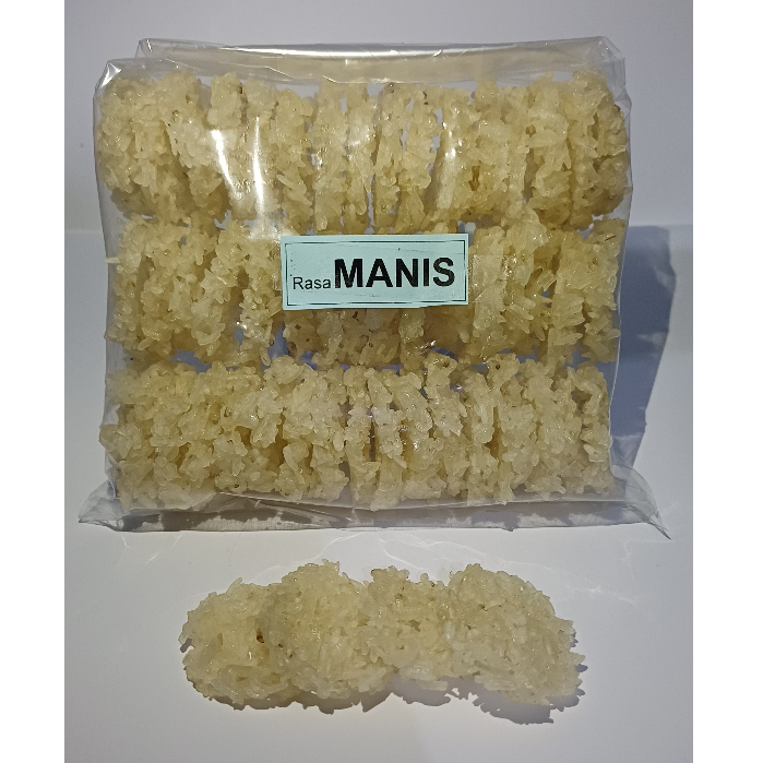 

RASA MANIS RENGGINANG MINI MENTAH KETAN ASLI/ CRIPING MINI MENTAH KETAN ASLI