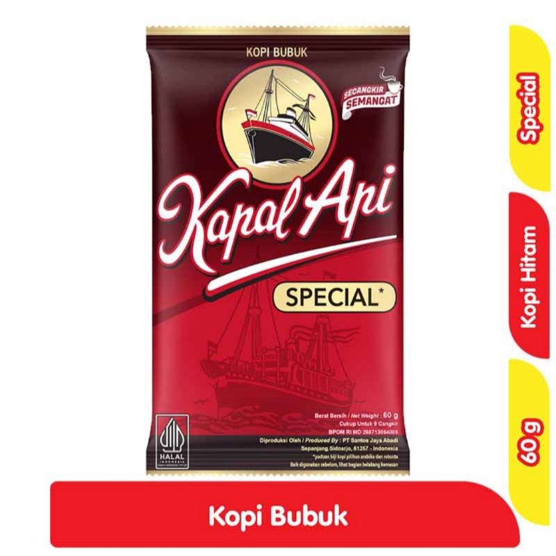 

Kapal Api Kopi Bubuk Instan Special 60 g