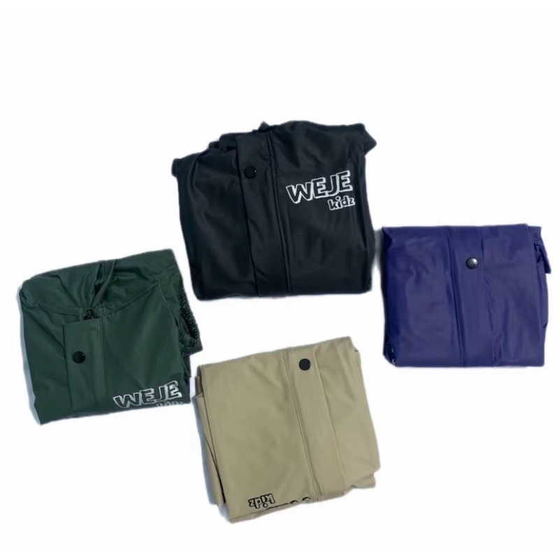 Jas Hujan Weje Kids Untuk Anak berbahan Parasut