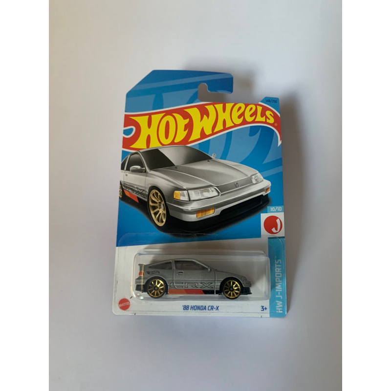 Hotwheels ‘88 honda crx abu-abu