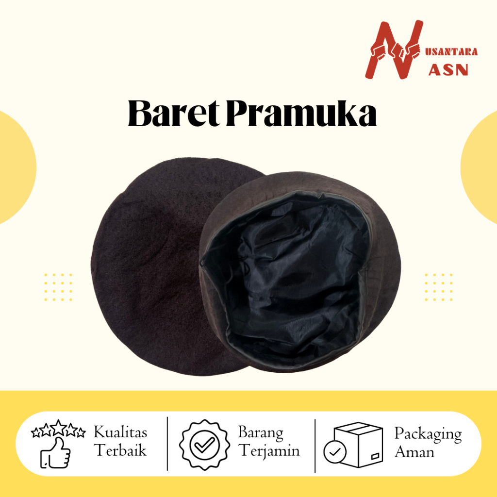 Topi Baret Pramuka Coklat