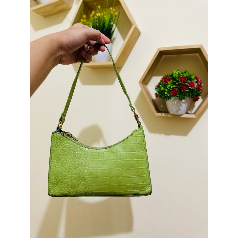 sholder bag croco MNG