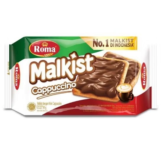 

Biskuit Roma Malkist cream Cappucino 90gr Biscuit dengan krim capucino