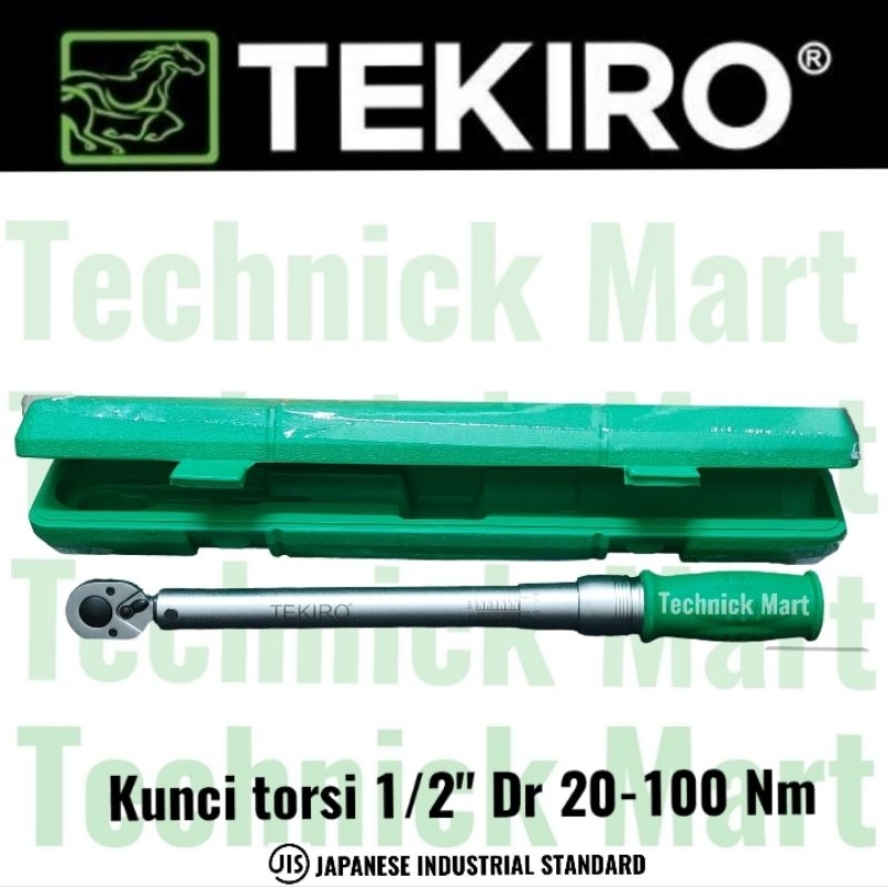 kunci torsi TEKIRO TR1200 shock 1/2" Dr range torsi 20 - 100 newton meter kunci momen