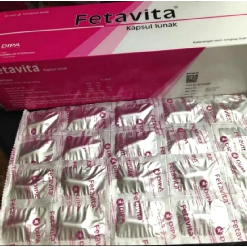 fetavita vitamin PER 10 KAPSUL POTONGAN BAGUS  ibu hamil ORIGINAL
