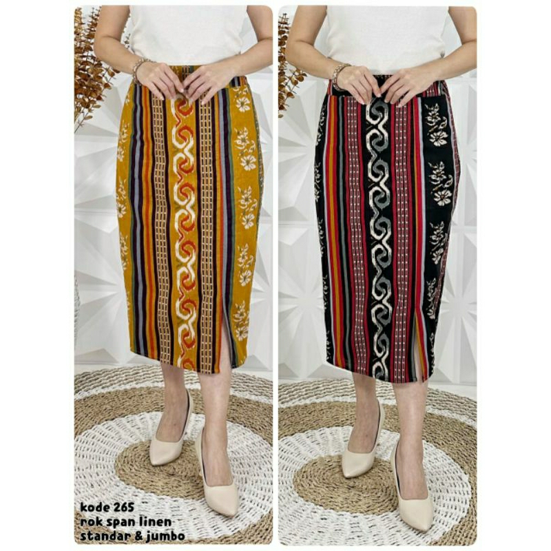 rok span linen standar dan jumbo