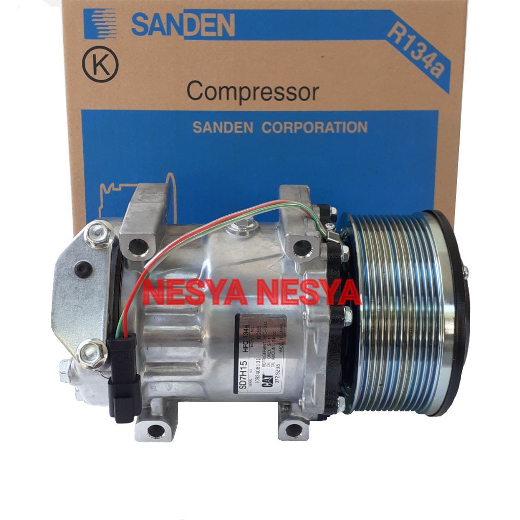 Compressor Compresor Kompressor Kompresor AC SANDEN SD7H15 untuk Alat Berat Excavator Exca Exsavator