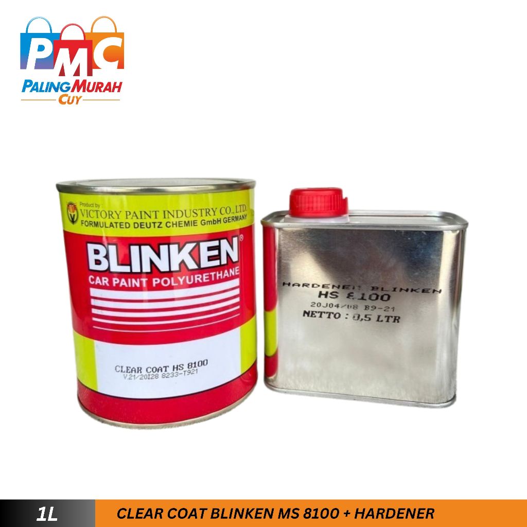Clear Coat Blinken HS 8100 + Hardener 1,5L Pernis Clearcoat Vernish