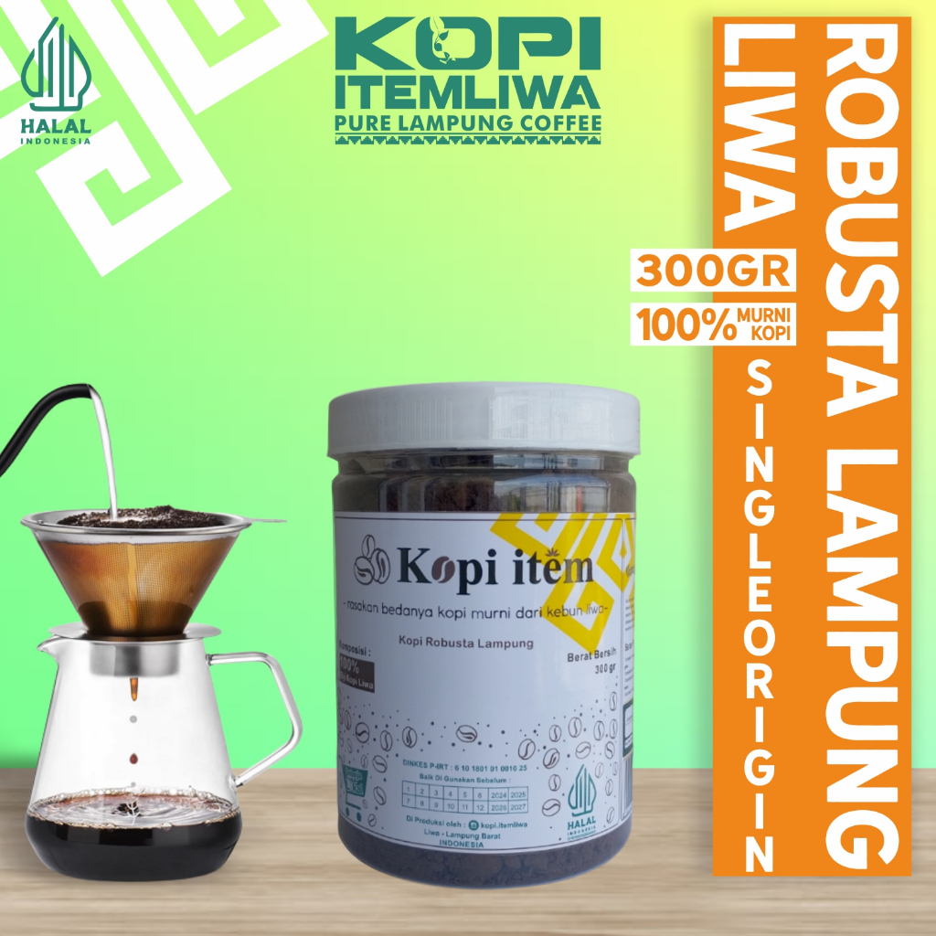 

KOPI LAMPUNG ROBUSTA LIWA 100% MURNI - 300 gr